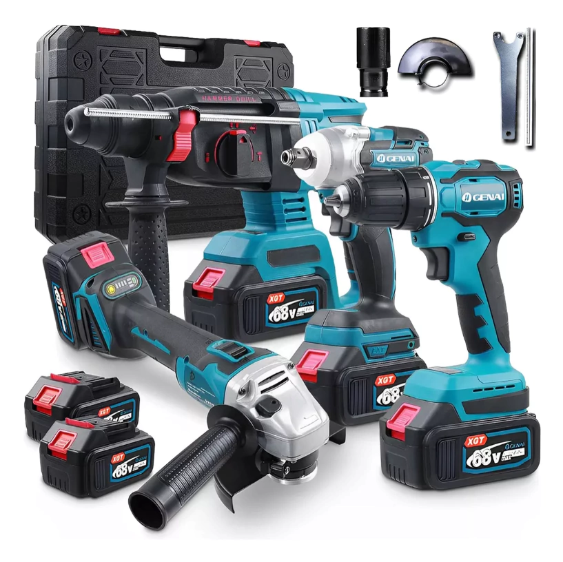 Kit Furadeira 4 em 1 GENAI 68V