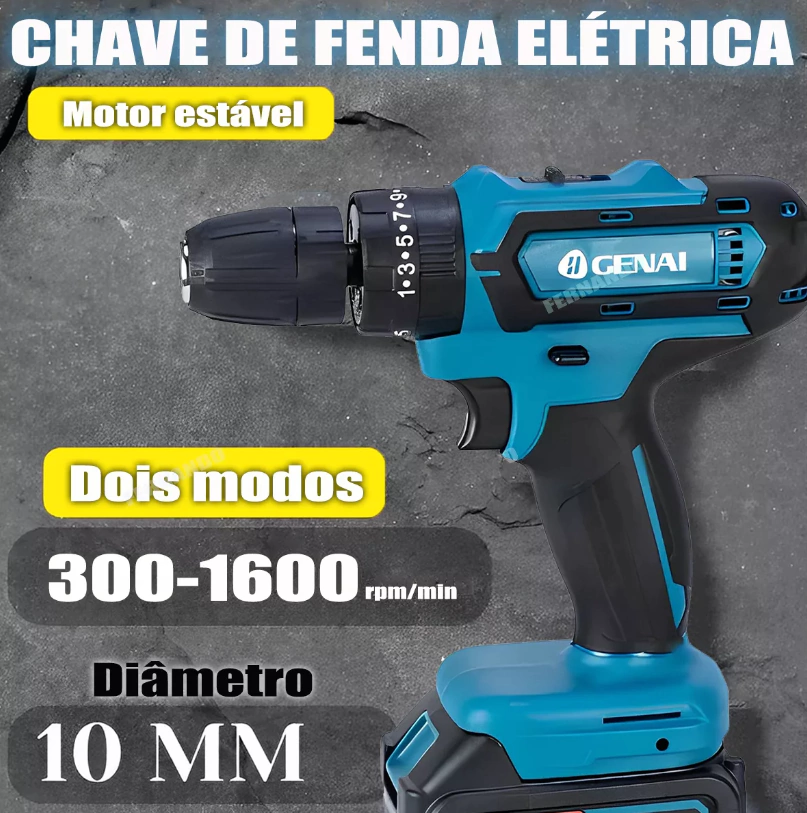 Kit Furadeira 4 em 1 GENAI 68V